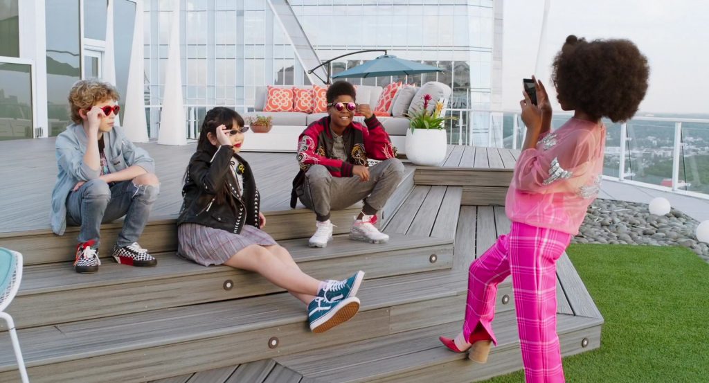 Vans Blue Sneakers Worn by Thalia Tran in Little (2019) (Image 1)