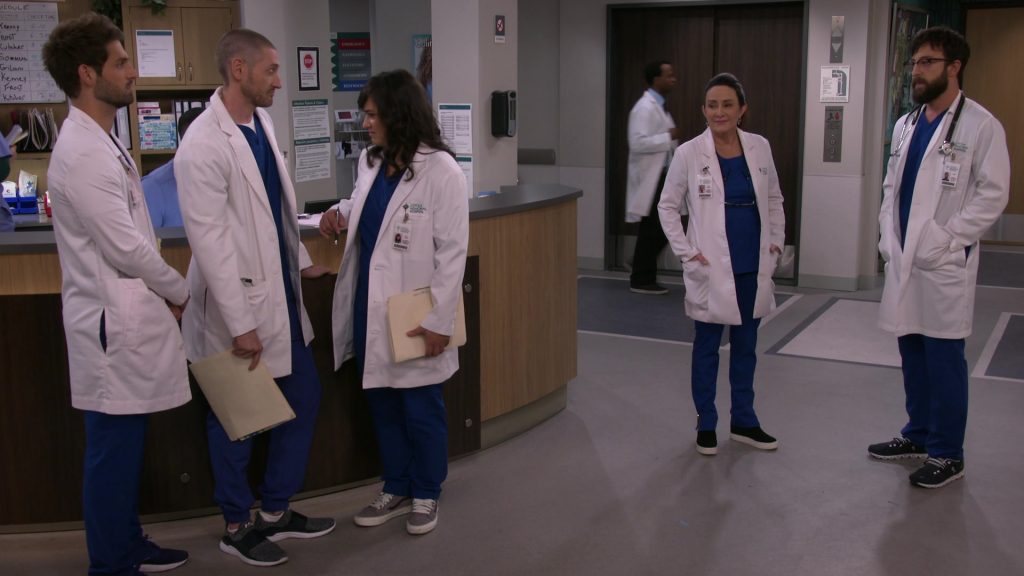 Vans Grey Shoes Worn by Sabrina Jalees as Dr. Lexie Gilani in Carol's Second Act Season 1 Episode 11 “Blocking” (2020) (Image 1)