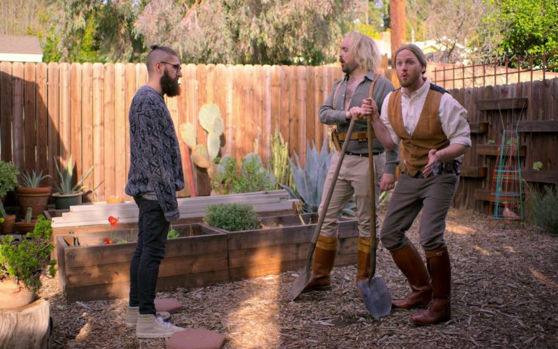 Vans HiTop Sneakers Worn by Mark Samual Bonanno in Aunty Donna's Big Ol' House of Fun S01E02 “Treasure” (2020) (Image 1)