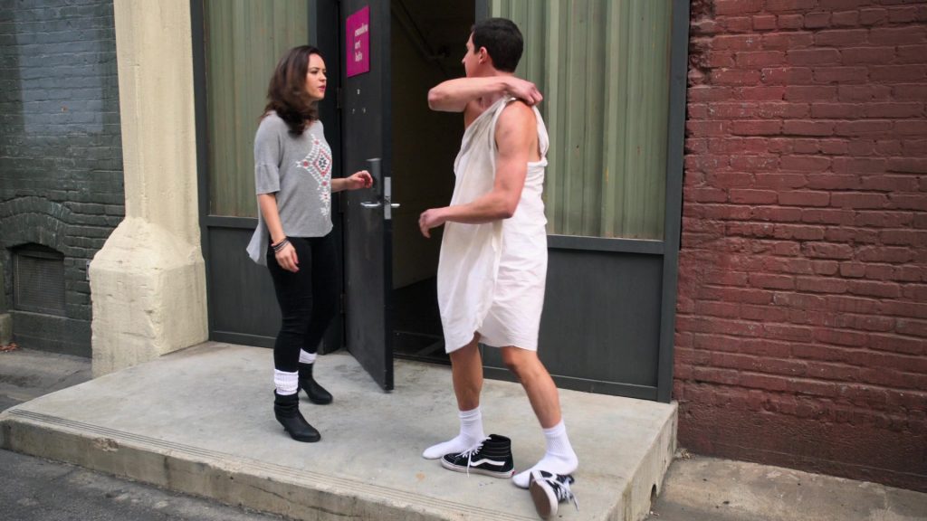 Vans HiTop Sneakers of Sam Lerner as ‘Madman' Geoff Schwartz in The Goldbergs S08E03 “It's All About Comptrol” (2020) (Image 1)