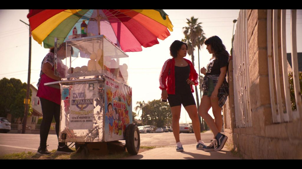 Vans High Top Sneakers in Gentefied S01E09 “Protest Tacos” (2020) (Image 1)