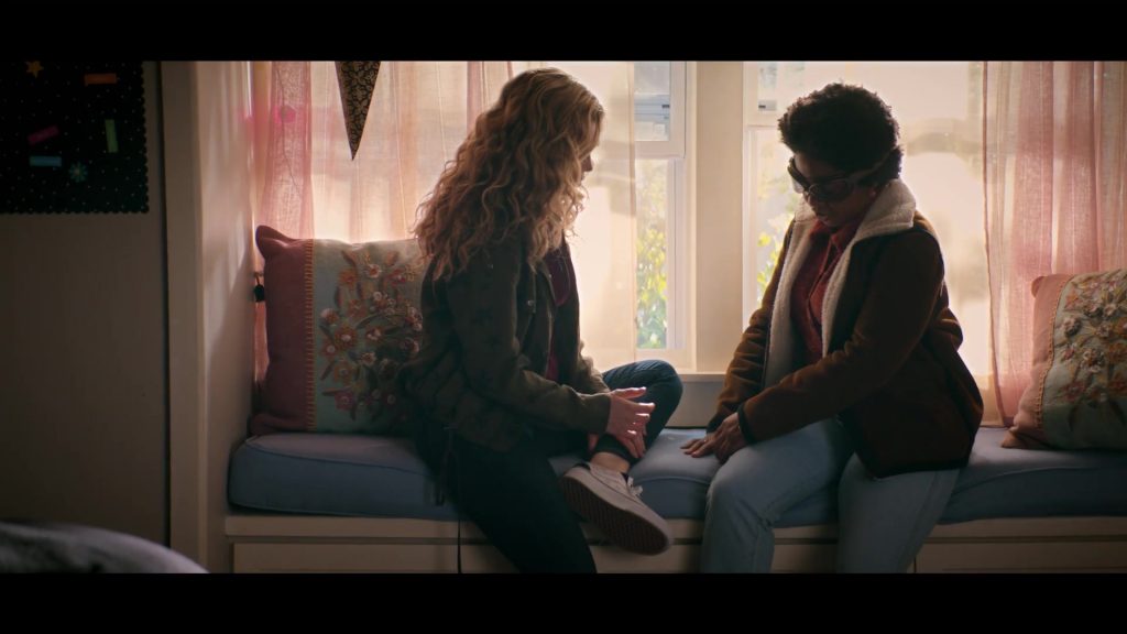 Vans Old Skool Platform Checkered Shoes of Brec Bassinger as Courtney Whitmore in Stargirl S01E05 “Hourman and Dr. Mid-Nite” (2020) (Image 1)