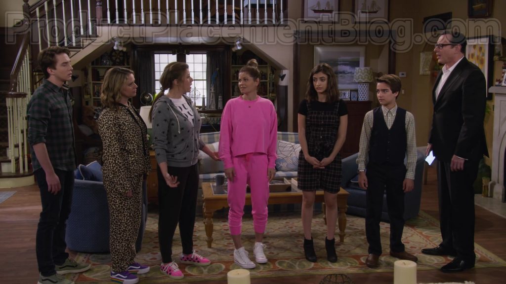 Vans Old Skool V Rainbow Platform Sneakers of Candace Cameron Bure as D.J. Tanner-Fuller in Fuller House S05E18 “Our Very Last Show, Again” (2020) (Image 2)