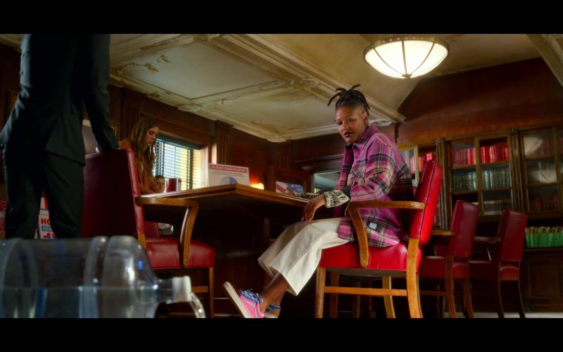 Vans Pink-Blue Shoes Worn by Rahne Jones as Skye Leighton in The Politician S02E01 “New York State of Mind” (2020) (Image 1)