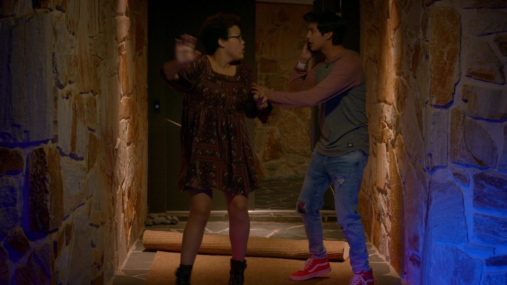 Vans Red HiTop Sneakers of Xolo Maridueña as Miguel Diaz in Cobra Kai S02E09 “Pulpo” (2019) (Image 2)