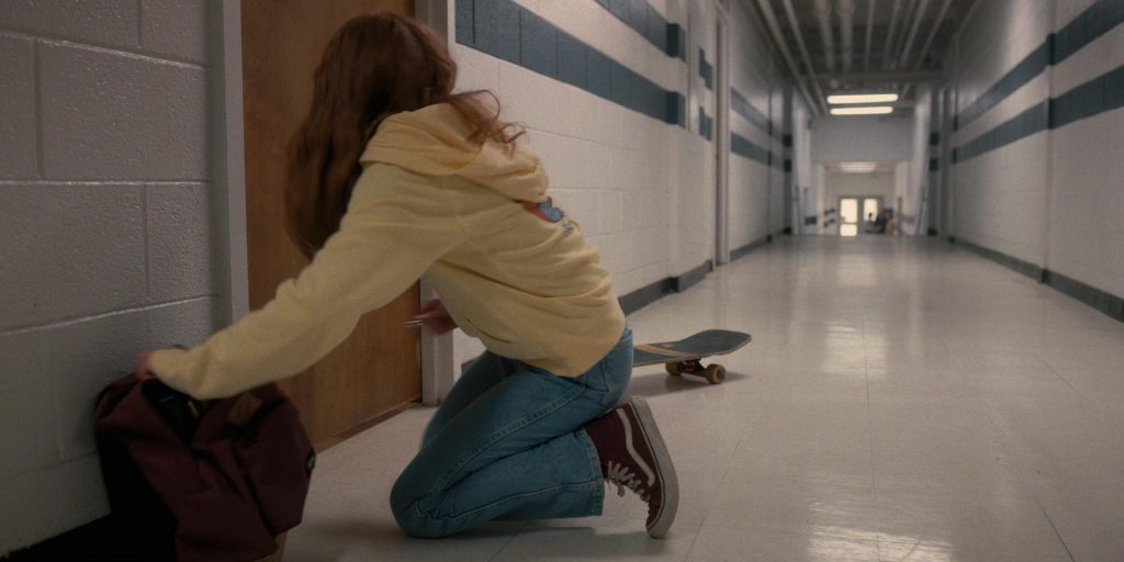 Vans Red Sneakers Worn by Sadie Sink (Max) in Stranger Things - The Pollywog (2017) (Image 2)