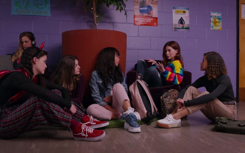 Vans SK-8-Hi Red Sneakers of Sara Waisglass as Maxine in Ginny & Georgia S01E05 “Boo, Bitch” (2021) (Image 1)
