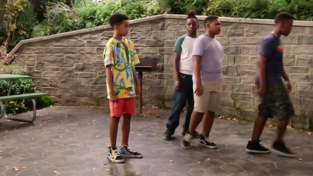 Vans SK8 Hi Otw Cap Sneakers of Isaiah Russell-Bailey as Shaka McKellan in Family Reunion S03E02 “Remember When Jade Broke a Nail” (2021) (Image 2)