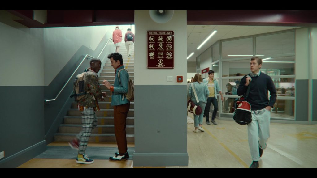 Vans SK8-Mid Sneakers of Ncuti Gatwa as Eric Effiong in Sex Education S03E02 (2021) (Image 1)