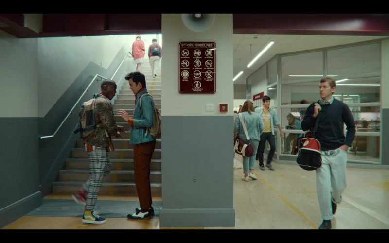 Vans SK8-Mid Sneakers of Ncuti Gatwa as Eric Effiong in Sex Education S03E02 (2021) (Image 1)