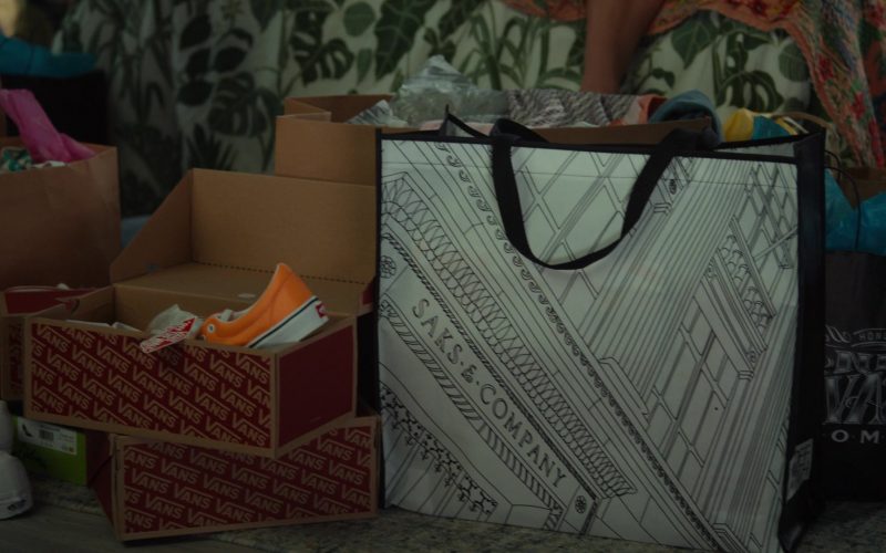 Vans Shoes and Saks Fifth Avenue Shopping Bag in Doogie Kamealoha, M.D. S01E05 “Dunk Cost” (2021) (Image 1)