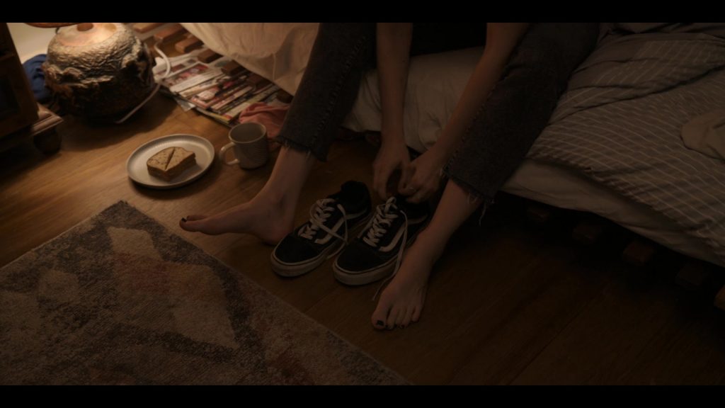 Vans Shoes of Bella Heathcote as Andy Oliver in Pieces of Her S01E01 (2022) (Image 1)