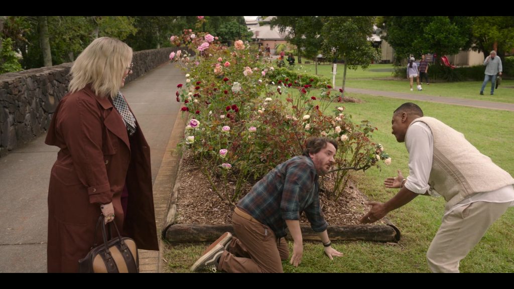 Vans Shoes of Ben Falcone as Clark Thompson in God's Favorite Idiot S01E02 “The Angel” (2022) (Image 1)