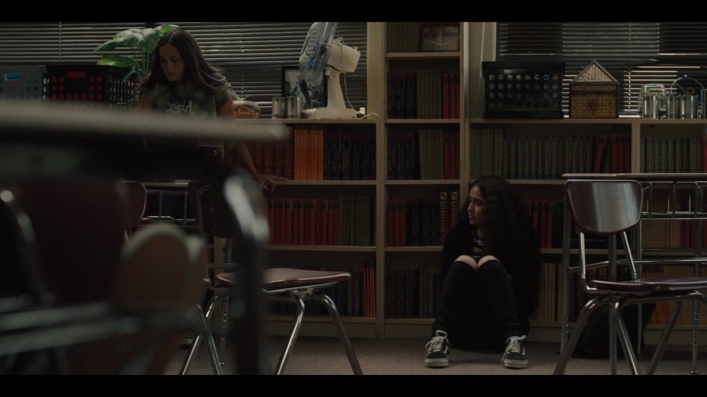 Vans Shoes of Haley Sanchez as Greta in Generation S01E02 “Dickscovery” (2021) (Image 1)