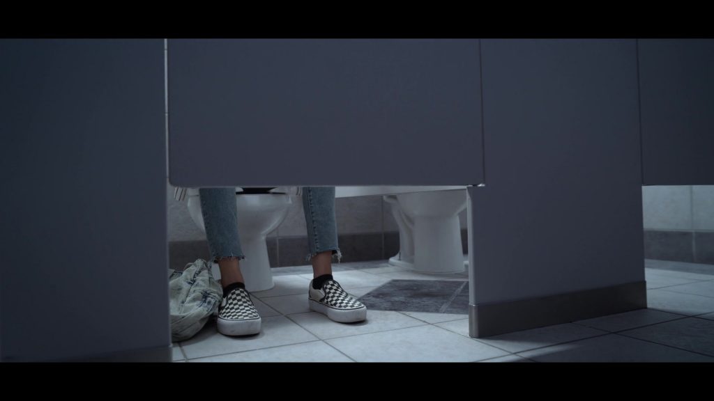 Vans Slip-On Checkered Platform Sneakers Worn by Sivan Alyra Rose in Chambers – Season 1, Episode 3, Bad Inside (2019) (Image 1)