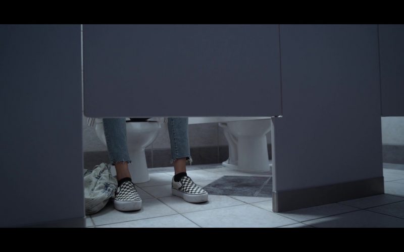 Vans Slip-On Checkered Platform Sneakers Worn by Sivan Alyra Rose in Chambers – Season 1, Episode 3, Bad Inside (2019) (Image 1)