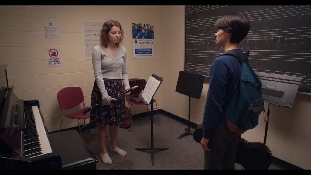 Vans Slip-On Skate Shoes of Chloë Levine as Jillian in Trinkets S02E05 “Works In Progress” (2020) (Image 1)