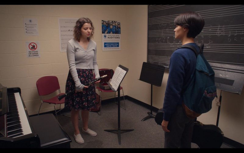 Vans Slip-On Skate Shoes of Chloë Levine as Jillian in Trinkets S02E05 “Works In Progress” (2020) (Image 1)