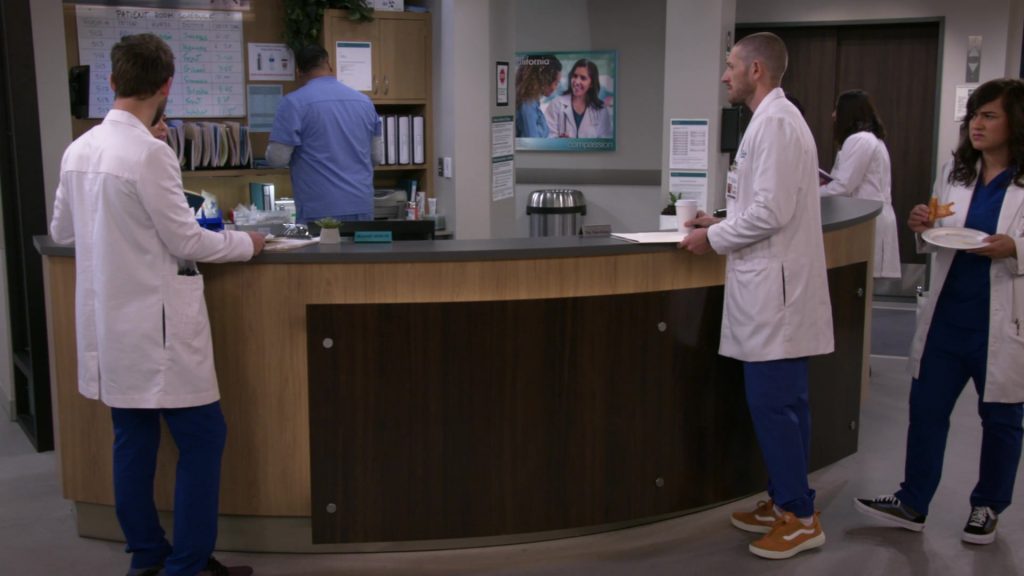 Vans Sneakers Worn by Lucas Neff and Sabrina Jalees in Carol's Second Act Season 1 Episode 12 “Peer Evaluations” (2020) (Image 1)
