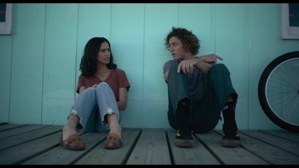 Vans Sneakers and Socks Worn by Belmont Cameli as Eli in Along for the Ride (2022) (Image 1)