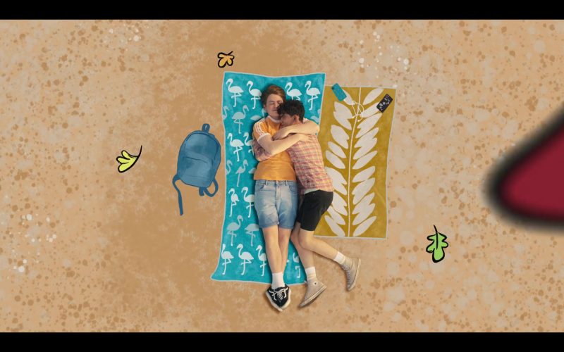 Vans Sneakers of Kit Connor as Nick Nelson and Converse Shoes of Joe Locke as Charlie Spring in Heartstopper S01E08 “Boyfriend” (2022) (Image 1)