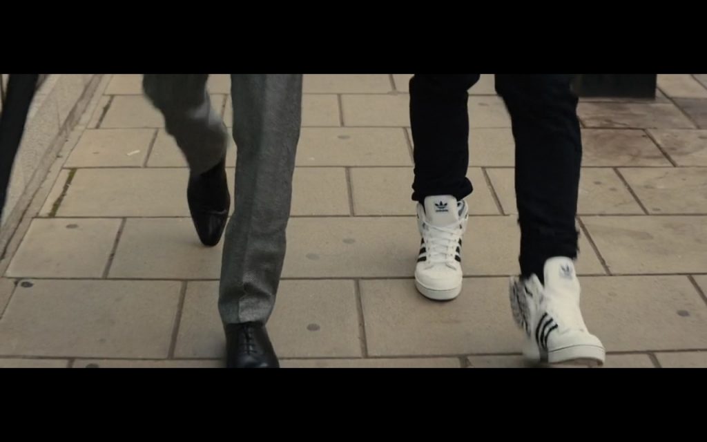 White Adidas Sneakers – Kingsman - The Secret Service (2014) (Image 1)