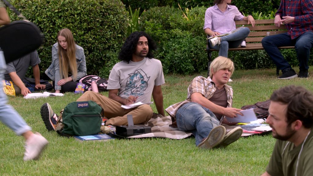 Wise Honey BBQ Potato Chips, UTZ Party Mix, New Balance Shoes, JanSport Green Backpack in How I Met Your Father S02E01 “Cool and Chill” (2023) (Image 1)