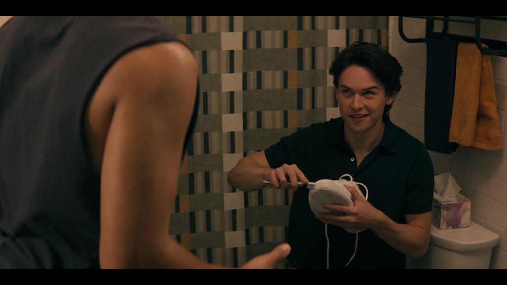 Adidas Gamecourt 2 tennis shoes in Not Suitable for Work S01E03 “The Philadelphia Thirst Monster” (2026) (Image 1)