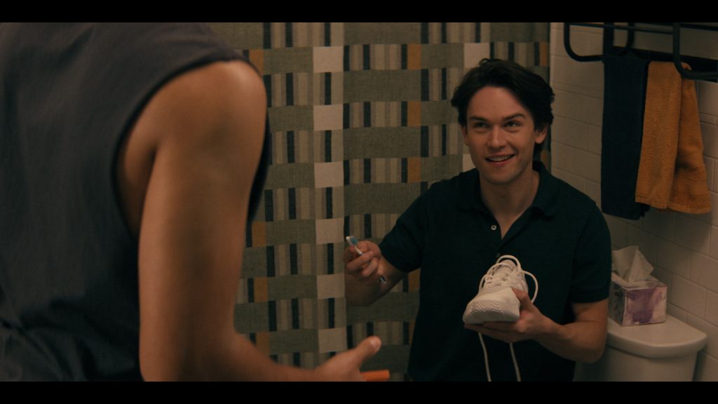 Adidas Gamecourt 2 tennis shoes in Not Suitable for Work S01E03 “The Philadelphia Thirst Monster” (2026) (Image 2)