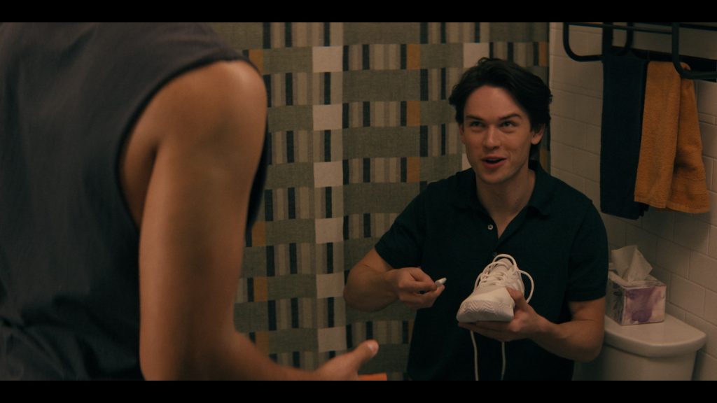 Adidas Gamecourt 2 tennis shoes in Not Suitable for Work S01E03 “The Philadelphia Thirst Monster” (2026) (Image 3)