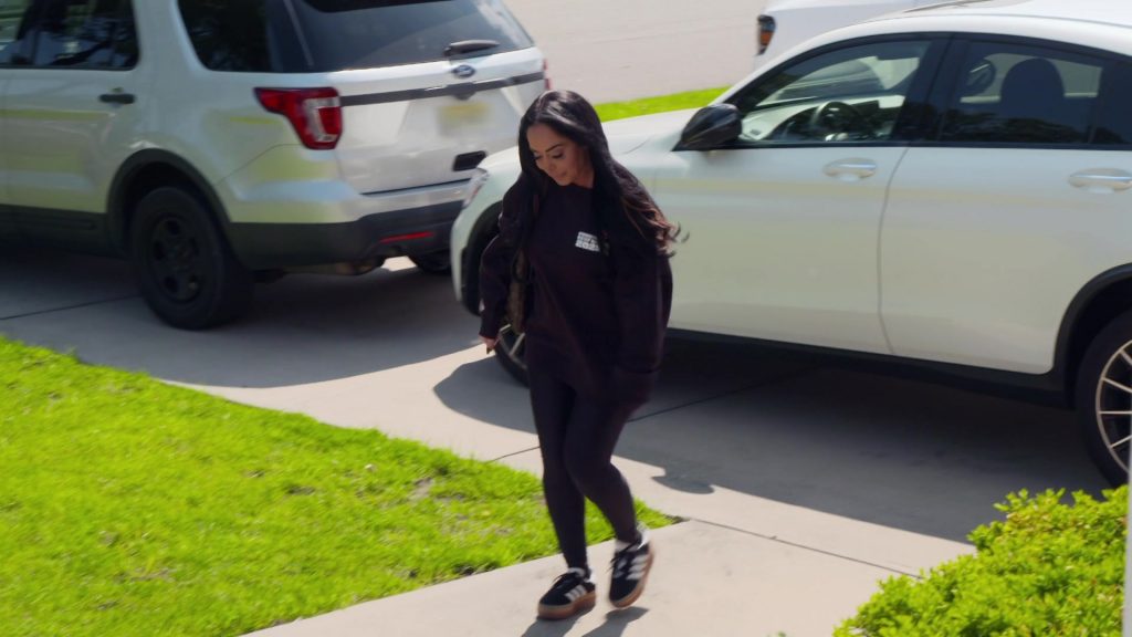 Adidas Gazelle Bold platform sneakers in Jersey Shore Family Vacation S09E04 “The Mayor of Tendie Town” (2026) (Image 1)