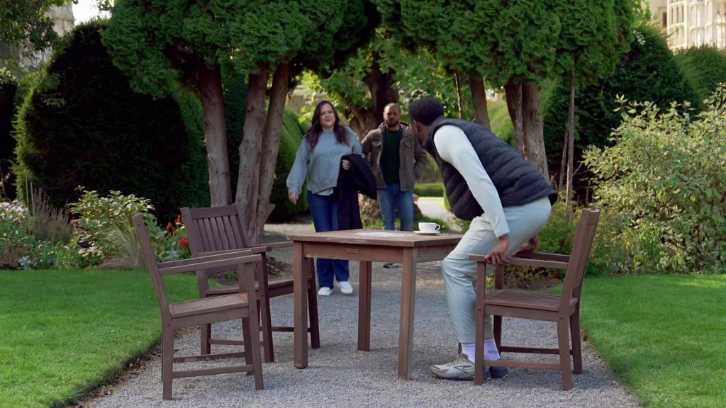 Brooks Catamount 4 trail running shoes in 90 Day The Last Resort S03E02 “Last Crown Standing” (2026) (Image 2)
