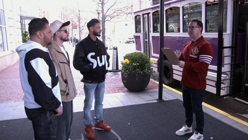 Gucci Re-Web sneakers in Jersey Shore Family Vacation S09E05 “Back to School” (2026) (Image 2)
