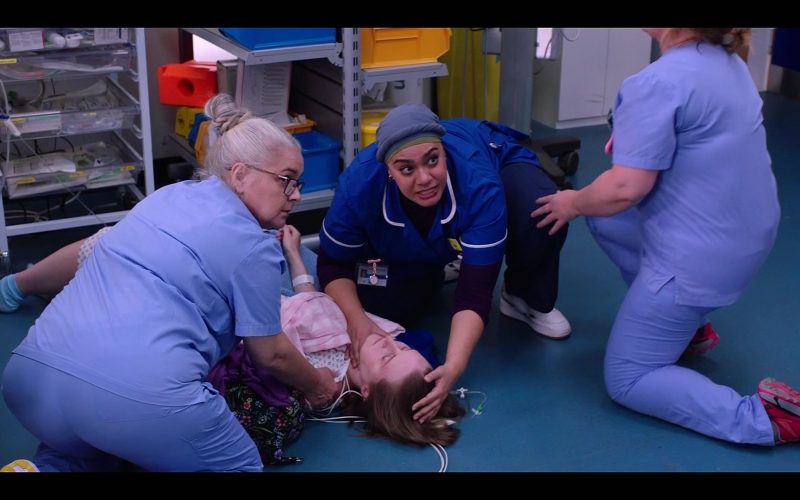 Hoka Mafate Speed 2 trail running shoes in Casualty S40E25 “Lethal Legacy Episode 5” (2026) (Image 1)