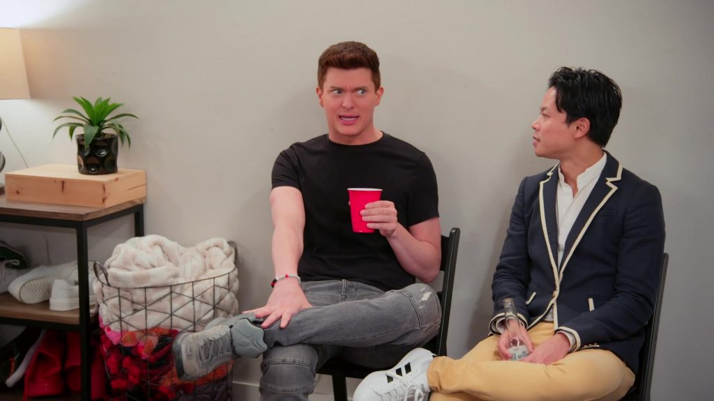 Nike LeBron Witness VII basketball shoes and Adidas Sneakers in The Valley S03E10 “Red Flags and White Claws” (2026) (Image 6)