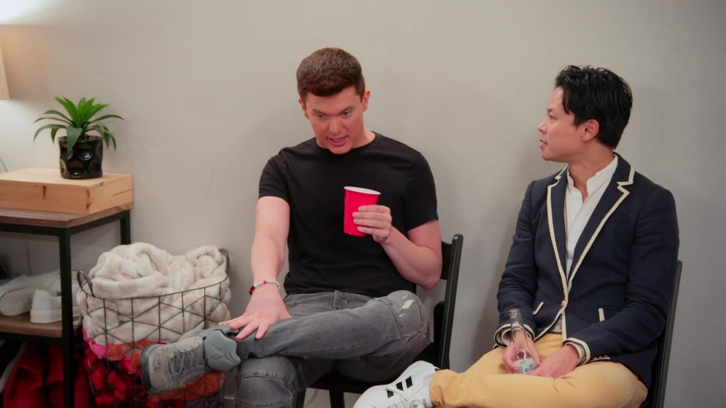 Nike LeBron Witness VII basketball shoes and Adidas Sneakers in The Valley S03E10 “Red Flags and White Claws” (2026) (Image 8)