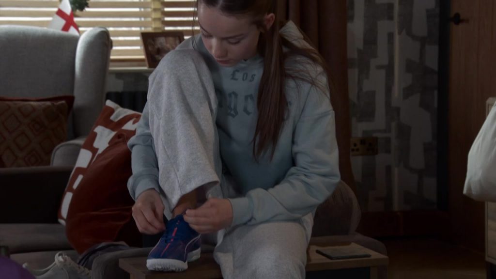 Puma Ultra 5 Play TT youth football boots in Coronation Street S67E113 “Episode 11875” (2026) (Image 1)