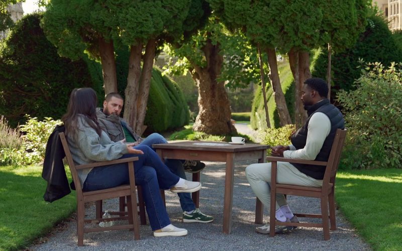 Reebok green and white sneakers in 90 Day The Last Resort S03E02 “Last Crown Standing” (2026) (Image 1)