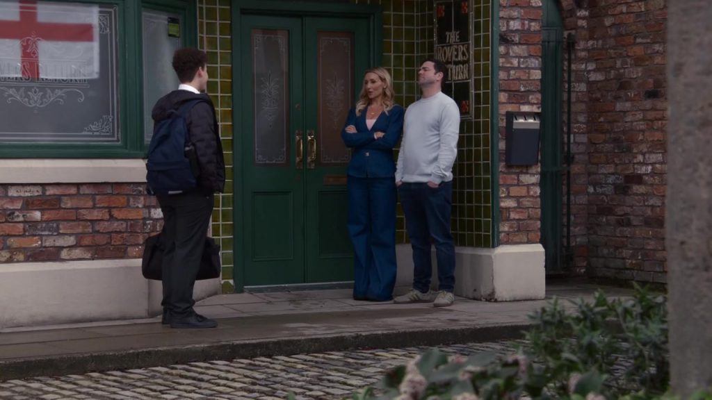 adidas Originals Gazelle Lo Pro sneakers in Coronation Street S67E112 “Episode 11874” (2026) (Image 1)